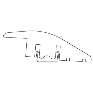 Tarkett™ 8791107 Profile Przejściowe Z Drewna Litego Reducer 58X19 13-17Mm - Profil - 2000 mm - 19 mm