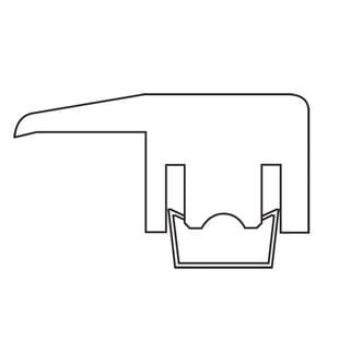 Tarkett™ 8791136 Profile Przejściowe Z Drewna Litego Square 38X19 13-17Mm - Profil - 2000 mm - 19 mm