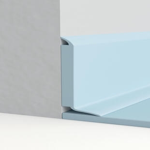 Listwa przypodłogowa Tarkett™ 1411051 Półelastyczna Listwa Dekoracyjna Ks61 Aluminium W692 - Listwa - 2500 mm - 60 mm