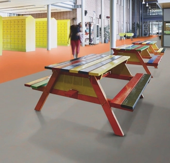 Wykładzina linoleum FORBO 3712 Orange shimmer Marmoleum Concrete - Rolka - 2.5  mm