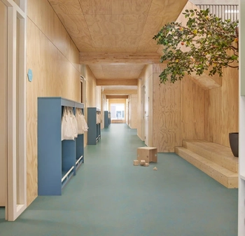 Wykładzina linoleum FORBO 3763 Blue shimmer Marmoleum Concrete - Rolka - 2.5  mm