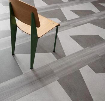 Panele winylowe FORBO 63732DR7 Light cement trapezoid (50x50 cm) Allura Material - Panel - 500 mm - 500 mm - 2.5  mm