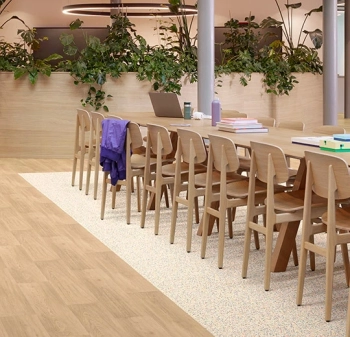 Wykładzina PVC FORBO 8513UP4319 Blond chill oak Modul'up 19 Db - Rolka - 3.45  mm