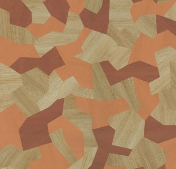 Wykładzina PVC FORBO 98506UP43C Terracotta shaped wood Modul'up Compact - Rolka - 2  mm