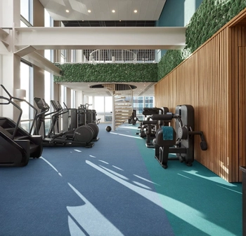 Wykładzina dywanowe FORBO t546032 Metro petrol Flotex Colour w płytkach - Płytka - 500 mm - 500 mm - 5  mm