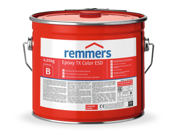 REMMERS Epoxy TX Color ESD Kolory niestandardowe od 100 kg - 25 kg - Pigmentowana powłoka strukturalna spełniająca wymogi ESD