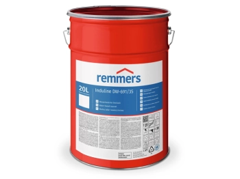REMMERS Induline DW-691 35 mat jedwabisty biały (RAL 9016) - 120 l - Wodna kryjąca międzywarstwa i powłoka końcowa do aplikacji natryskowej w zastosowaniach przemysłowych