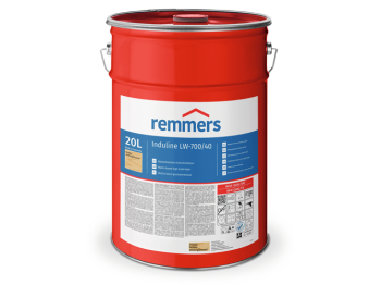 REMMERS Induline LW-700 40 połysk jedwabisty palisander (RC-750) - 20 l - Wodna lazurująca międzywarstwa i powłoka końcowa do aplikacji natryskowej