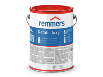 REMMERS Rofalin Acryl czarny - 5 l - Farba chroniąca przed czynnikami atmosferycznymi przeznaczona do stosowania na drewnie i innych podłożach we wnętrzach i na otwartej przestrzeni
