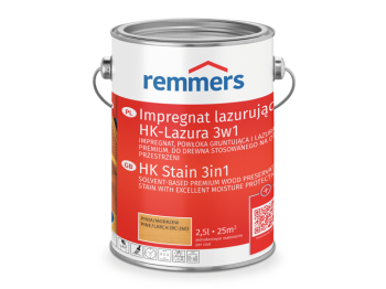 REMMERS Impregnat lazurujący HK-Lazura 3w1 heban (RC-790) - 0,75 l - Impregnat powłoka gruntująca i lazura klasy premium Do drewna stosowanego na otwartej przestrzeni