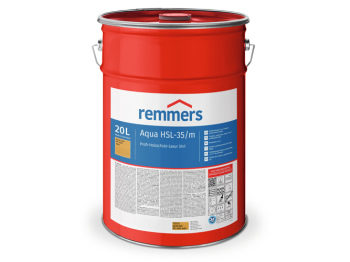 REMMERS Aqua HSL-35/m-Profi-Holzschutz-Lasur 3in1 bezbarwny - 0,75 l - Szybkoschnąca wodna lazura klasy premium do ochrony drewna w zastosowaniach profesjonalnych