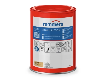 REMMERS Aqua HSL-35/m-Profi-Holzschutz-Lasur 3in1 palisander (RC-720) - 5 l - Szybkoschnąca wodna lazura klasy premium do ochrony drewna w zastosowaniach profesjonalnych
