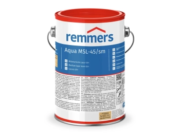 REMMERS Aqua MSL-45/sm-Mittelschichtlasur UV+ pinia/modrzew (RC-260) - 2,5 l - Dekoracyjna wodna lazura żelowa klasy medium-solid o bardzo silnej ochronie przed UV do uniwersalnego stosowania na drewnie używanym na otwartej przestrzeni i we wnętrzach