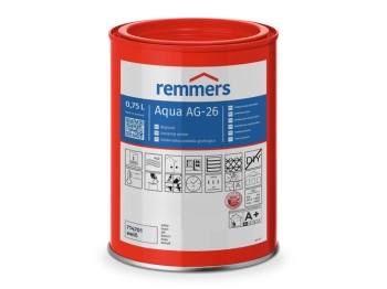 REMMERS Aqua AG-26-Allgrund biały - 2,5 l - Podkład adhezyjny na podłoża metalowe twarde tworzywa sztuczne i drewno zawierający ochronę antykorozyjną izolujący garbniki zawarte w drewnie
