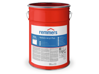 REMMERS Rofalin Acryl Plus biały (RAL 9016) - 5 l - Farba do ochrony drewna i innych podłoży stosowanych na zewnątrz przed czynnikami atmosferycznymi