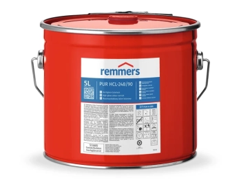 REMMERS PUR HCL-248/90-Hochglanz-Colorlack 90 wysoki połysk Kolory niestandardowe wysoki połysk - 5 l - Wysokopołyskowy lakier nawierzchniowy 2K o doskonałej stabilności objętościowej i wcześnie uzyskiwanej zdatności do polerowania