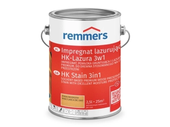 REMMERS Impregnat lazurujący HK-Lazura 3w1 heban (RC-790) - 5 l - Impregnat powłoka gruntująca i lazura klasy premium Do drewna stosowanego na otwartej przestrzeni