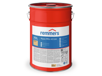 REMMERS Aqua MSL-45/sm-Mittelschichtlasur bezbarwny UV+ - 0,75 l - Dekoracyjna wodna lazura żelowa klasy medium-solid o bardzo silnej ochronie przed UV do uniwersalnego stosowania na drewnie używanym na otwartej przestrzeni i we wnętrzach