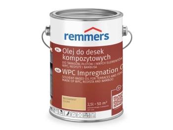 REMMERS Olej do desek kompozytowych szary - 2,5 l - Do tarasów płotów i innych elementów z WPC Resysty i bambusa