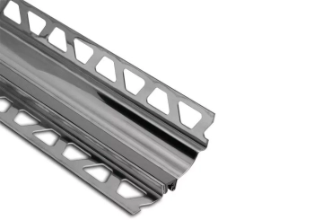 Schlüter STRHKSV2AU10/O11G Wklęsły profil dylatacyjny ze stali nierdzewnej DILEX-HKS Szary - 2500 mm - 10 mm - 0.8 mm