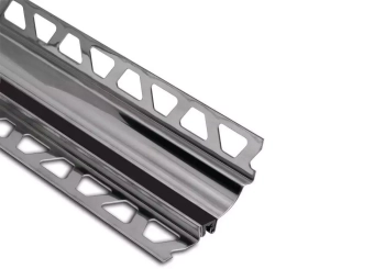 Schlüter STRHKSV4AU16/O11GS Wklęsły profil dylatacyjny ze stali nierdzewnej DILEX-HKS Grafitowoczarny - 2500 mm - 16 mm - 0.8 mm