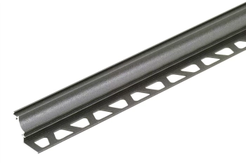 Schlüter STRAHK1S125TSDA Profil wklęsły z aluminium powlekanego strukturalnie DILEX-AHK-TS Aluminium z powłoką strukturalną ciemny antracyt - 2500 mm - 12.5 mm