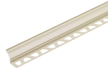 Schlüter STRAHK1S80TSI Profil wklęsły z aluminium powlekanego strukturalnie DILEX-AHK-TS Aluminium z powłoką strukturalną kość słoniowa - 2500 mm - 8 mm