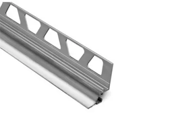 Schlüter STRAHKA125ACGB Profil wklęsły z anodowanego aluminium DILEX-AHKA Aluminium anodowane – chrom szczotkowany - 2500 mm - 12.5 mm