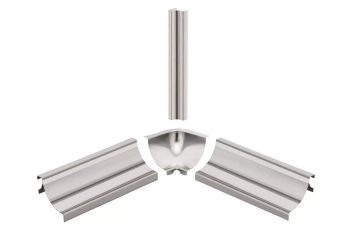 Schlüter STREQ/HKUR10E narożnik zewnętrzny 90st, stal nierdzewna V4A DILEX-HKU - 0.4 mm