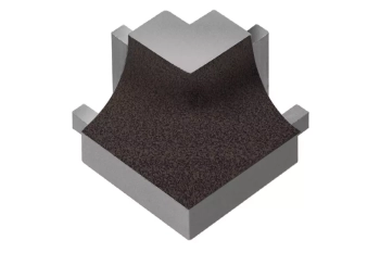 Schlüter STRE90Q/AHK1S/TSDA narożnik zewnętrzny 90st (połączenie QUADEC) DILEX-AHK-TS Aluminium z powłoką strukturalną ciemny antracyt