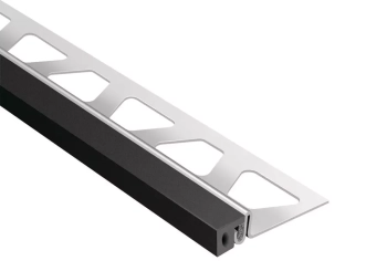 Schlüter STREKSA250GS Profil połączeniowy z ochroną krawędzi DILEX-KSA Grafitowoczarny - 2500 mm - 12 mm - 25 mm - 1 mm