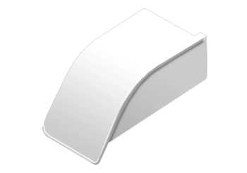 Schlüter STREK/AS20BW zaślepka (kpl. = 1 x lewa, 1 x prawa) DILEX-AS Biel brylantowa