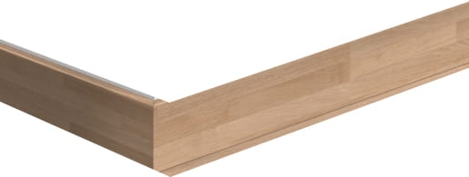 Quick-Step Listwa przypodłogowa MDF  Biały polerowany dąb Francuski, 4 lamelowa 2400 x 12 x 58 mm