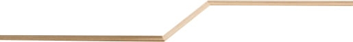 Quick-Step Listwa przypodłogowa MDF  Amerykański orzech biały 2400 x 17 x 17 mm