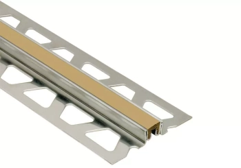 Schlüter STREKSN125HB/V4A Profil dylatacyjny chroniący krawędzie okładziny DILEX-KS Jasnobeżowy - 2500 mm - 15 mm - 12.5 mm - 1 mm