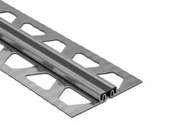 Schlüter STREKSB25GS Profil dylatacyjny chroniący krawędzie okładziny DILEX-EKSB Grafitowoczarny - 2500 mm - 15 mm - 2.5 mm - 0.6 mm