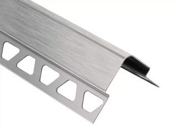 Schlüter STRE37V2AEB80/250 Profil narożny ze stali nierdzewnej do narożników zewnętrznych ścian ECK-E Stal nierdzewna szczotkowana - 2500 mm - 37 mm - 8 mm - 1 mm