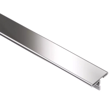 Schlüter STRT9/14E Profil łączący w kształcie litery T RENO-T Stal nierdzewna - 2500 mm - 14 mm - 9 mm - 0.6 mm