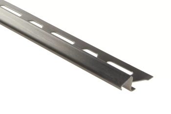 Schlüter STRDE125EBS Profil zakończeniowy do narożników zewnętrznych ścian pod kątem 135st DECO-DE Stal nierdzewna szczotkowana - 2500 mm - 12.5 mm - 0.8 mm