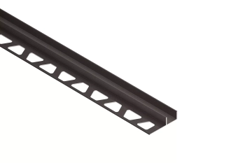 Schlüter STRSG100TSOB15 Profil w kształcie litery U do dekoracyjnego kształtowania spoin DECO-SG Aluminium z powłoką strukturalną brąz - 2500 mm - 15 mm - 10 mm