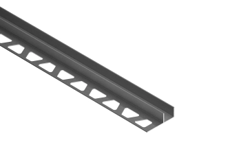 Schlüter STRSG125TSDA15 Profil w kształcie litery U do dekoracyjnego kształtowania spoin DECO-SG Aluminium z powłoką strukturalną ciemny antracyt - 2500 mm - 15 mm - 12.5 mm