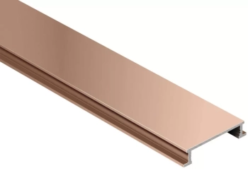 Schlüter STRDL625AK  Profil bordiurowy do kształtowania okładzin ściennych  DESIGNLINE Aluminium anodowane matowe miedź - 2500 mm - 25 mm - 6 mm