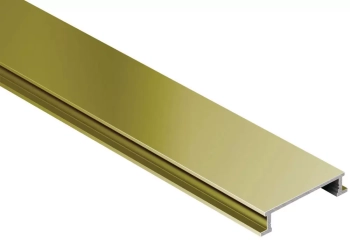 Schlüter STRDL625AM  Profil bordiurowy do kształtowania okładzin ściennych  DESIGNLINE Aluminium anodowane matowe mosiądz - 2500 mm - 25 mm - 6 mm