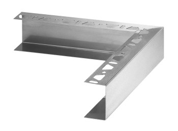 Schlüter STRE/KBZC50EB Narożnik w kształcie litery U, pojedyncza perforacja, stal nierdzewna V2A szczotkowana KERDI-BOARD-ZC Stal nierdzewna szczotkowana - 50 mm - 0.6 mm