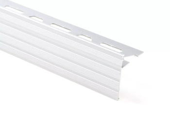 Schlüter STRSS100AE30 Dekoracyjny profil do ochrony krawędzi z ogranicznikiem spoiny SCHIENE-STEP Aluminium anodowane – naturalne matowe - 2500 mm - 41 mm - 10 mm