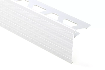Schlüter STRSS150AE39 Dekoracyjny profil do ochrony krawędzi z ogranicznikiem spoiny SCHIENE-STEP Aluminium anodowane – naturalne matowe - 2500 mm - 55 mm - 15 mm