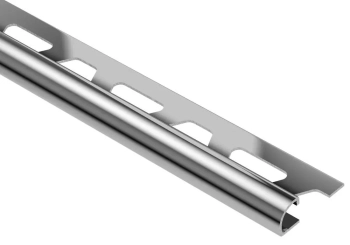 Schlüter STRRO80E Zaokrąglony profil zakończeniowy ze stali nierdzewnej RONDEC-E Stal nierdzewna - 2500 mm - 8 mm - 0.8 mm