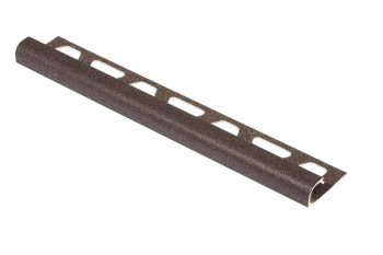 Schlüter STRRO110TSLA Profil zakończeniowy z powłoką strukturalną TRENDLINE RONDEC-TS Aluminium z powłoką strukturalną jasny antracyt - 2500 mm - 11 mm