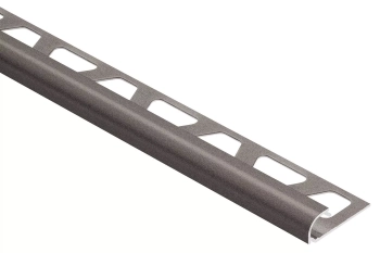 Schlüter STRRO110TSOB/300 Profil zakończeniowy z powłoką strukturalną TRENDLINE RONDEC-TS Aluminium z powłoką strukturalną brąz - 3000 mm - 11 mm