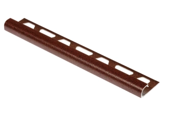Schlüter STRRO110TSR Profil zakończeniowy z powłoką strukturalną TRENDLINE RONDEC-TS Aluminium z powłoką strukturalną rdzawy - 2500 mm - 11 mm
